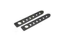 Black Moon Charm, 12 Oxidized Black Brass Moon Phases Charms With 2 Holes (35x6x5x0.80mm) M02344