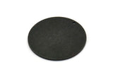 Black Round Tag, 2 Textured Oxidized Black Brass Round Stamping Blanks With 1 Hole, Charms, Pendants, Findings (30x1mm) D0810