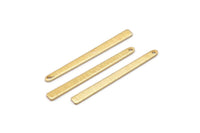 Altın Kolye Çubuğu, 1 Delikli 8 Dokulu Altın Kaplama Pirinç Dikdörtgen Tılsım, Kolye Uçları, Bulgular (35x3x0,80 mm) M02381