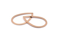 Gül Altın Damla Takılar, 1 Delikli 6 Gül Altın Kaplama Pirinç Damla Takı, Küpeler, Takılar, Bulgular (36x24x0,80 mm) D0605 Q0652