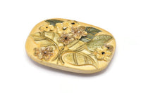 Vintage Belt Buckle, 1 Vintage Handcraft Belt Buckle (89x68mm) - Made In Germany BS 1305
