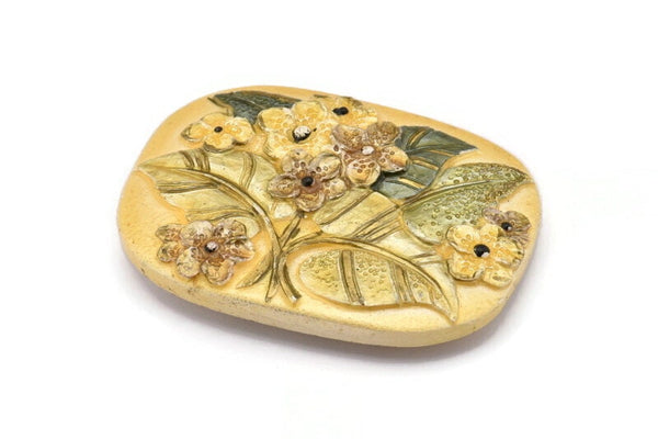 Vintage Belt Buckle, 1 Vintage Handcraft Belt Buckle (89x68mm) - Made In Germany BS 1305