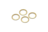 Brass Circle Connector, 50 Raw Brass Circle Rings, Findings (10x0.80mm) A2576
