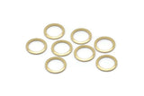 Brass Circle Connector, 50 Raw Brass Circle Rings, Findings (10x0.80mm) A2576