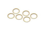 Brass Circle Connector, 50 Raw Brass Circle Rings, Findings (12x0.80mm) A2577