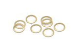 Brass Circle Connector, 50 Raw Brass Circle Rings, Findings (12x0.80mm) A2577