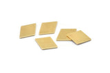 Brass Diamond Blank, 8 Raw Brass Diamond Blanks, Stamping Blanks (17x12x0.90mm) A2582
