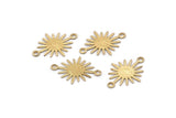 Pirinç Sunny Konnektör, 2 Döngülü 100 Ham Pirinç Dokulu Sunny Konnektör (18x13x0,50 mm) D0733