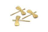 Brass Dragonfly Charm, Raw Brass Dragonfly Charms With 1 Loop, Pendants, Earring Findings (28x23mm) N0537