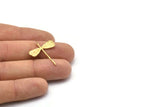Brass Dragonfly Charm, Raw Brass Dragonfly Charms With 1 Loop, Pendants, Earring Findings (28x23mm) N0537