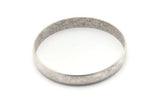 Silver Circle Connectors, Antique Silver Plated Circle Connectors (55x1.5x8) D1474 H1357