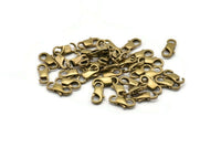 Brass Lobster Clasp, Raw Brass Lobster Claw Clasps (14.6x6mm) Bs-1220--n0595