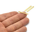 Brass Rectangle Charm, Raw Brass Rectangle Charms With 1 Hole, Stamping Blanks, Necklace Charm