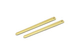 Brass Rectangle Charm, Raw Brass Rectangle Charms With 1 Hole, Stamping Blanks, Necklace Charm