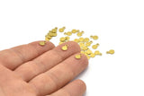Brass Cabochon Tag, 250 Raw Brass Cabochon Tags , Stamping Tags  (4.5mm) A0216