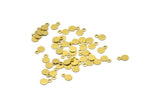 Brass Cabochon Tags, 500 Raw Brass Cabochon Tags, Stamping Tags (4.5mm) A0216