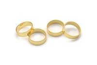 Gold Tube Bead, 10 Gold Plated Brass Tubes (14x4mm) Bs 1486