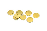 Cabochon Tag Bulk, 500 Raw Brass Cabochon Tags, Stamping Tags (10mm) Brs 71 A0289