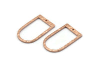 D Şekilli Halkalar, 1 Delikli 3 Gül Altın Kaplamalı Pirinç D Şekilli Bağlantı Elemanı, Halkalar (29x17x1,3 mm) BS 1875 Q0570