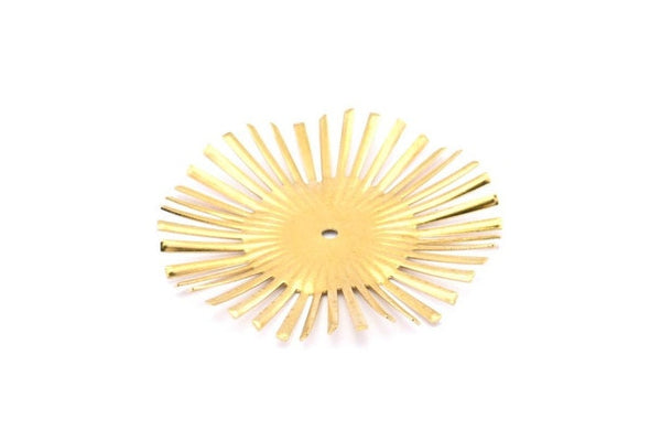 Kabaşon Çatal Ayarı, 4 Ham Pirinç Kabaşon Çatal Ayarı, Bağlantı Elemanları, Tılsımlar, Bulgular (52 mm) D884