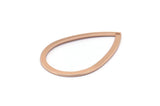 Gül Altın Damla Takılar, 1 Delikli 6 Gül Altın Kaplama Pirinç Damla Takı, Küpeler, Takılar, Bulgular (36x24x0,80 mm) D0605 Q0652