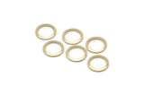 Brass Circle Connector, 50 Raw Brass Circle Rings, Findings (10x0.80mm) A2576