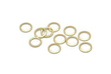 Brass Circle Connector, 50 Raw Brass Circle Rings, Findings (10x0.80mm) A2576