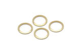 Brass Circle Connector, 50 Raw Brass Circle Rings, Findings (12x0.80mm) A2577