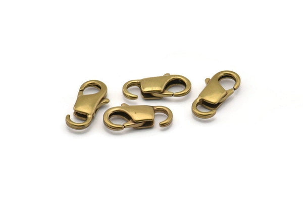 Brass Lobster Clasp, Raw Brass Lobster Claw Clasps (14.6x6mm) Bs-1220--n0595