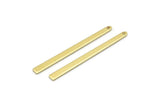 Brass Rectangle Charm, Raw Brass Rectangle Charms With 1 Hole, Stamping Blanks, Necklace Charm