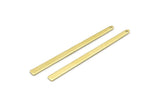 Brass Rectangle Charm, Raw Brass Rectangle Charms With 1 Hole, Stamping Blanks, Necklace Charm