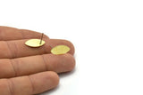 Brass Marquise Earring, 10 Raw Brass Marquise Stud Earrings (17x8.5x0.45mm) B055 A1677