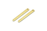 Brass Rectangle Charm, Raw Brass Rectangle Charms With 1 Hole, Stamping Blanks, Necklace Charm