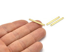 Brass Rectangle Charm, Raw Brass Rectangle Charms With 2 Holes, Stamping Blanks, Necklace Charm