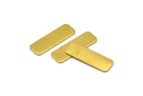 Big Rectangle Blank, 24 Raw Huge Brass Rectangle Stamping Blanks (30x10x0.80mm) D0254