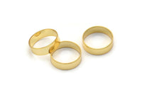 Gold Tube Bead, 10 Gold Plated Brass Tubes (14x4mm) Bs 1486