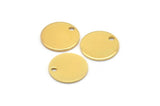 Gold Cabochon Tag, 8 Gold Plated Brass Cabochon Tags With 1 Hole, Stamping Tags (12x0.80mm) M040