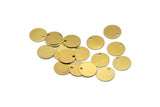 Cabochon Tag Bulk, 500 Raw Brass Cabochon Tags, Stamping Tags (10mm) Brs 71 A0289