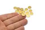 Cabochon Tag Bulk, 500 Raw Brass Cabochon Tags, Stamping Tags (10mm) Brs 71 A0289