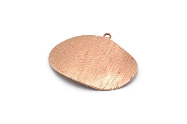 Gül Altın Charm, 1 Halkalı 4 Gül Altın Kaplamalı Pirinç Dokulu Charm, Küpeler, Kolye Uçları, Bulgular (20x25x0,50 mm) D0574