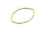 Gold Marquise Ring, 8 Gold Plated Brass Marquise Ring, Connectors, Charms (22x31x1mm) D1300 Q0938