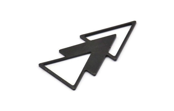 Siyah Üçgen Boşluğu, 4 Oksitlenmiş Siyah Pirinç Üçgen Boşluğu (47x21x1mm) M01106 H1270