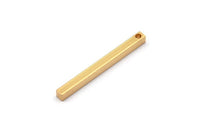 Minimalist Bar Kolye, 3 Altın Kaplama Pirinç Çubuk, Kolye, Küpe Aksesuarları (3x3x35mm) D0241 Q0607