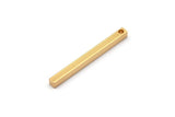 Minimalist Bar Kolye, 3 Altın Kaplama Pirinç Çubuk, Kolye, Küpe Aksesuarları (3x3x35mm) D0241 Q0607