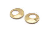 Gold Ear Hoops, 3 Gold Plated Brass Earring Hoops, Geometric Pendants, Charms, Earring Findings (18x2.2mm) Bs 1290 Q0158