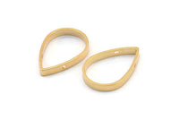 Altın Damla Konnektörü, 2 delikli 4 Altın Kaplama Pirinç Damla Konnektörü (25x17x3mm) BS 2321 Q0590