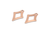 Gül Altın Ok Ucu Tılsımı, 25 Gül Altın Kaplama Pirinç Ok Ucu Tılsımı, Buluntular (17x12mm) Brs 1996 A0640 Q0356