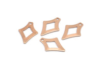 Gül Altın Ok Ucu Tılsımı, 25 Gül Altın Kaplama Pirinç Ok Ucu Tılsımı, Buluntular (17x12mm) Brs 1996 A0640 Q0356