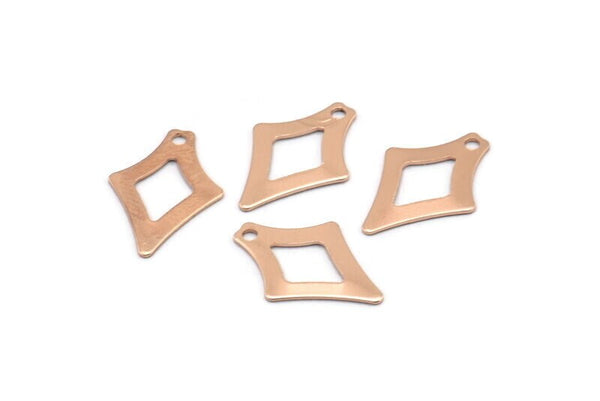 Gül Altın Ok Ucu Tılsımı, 25 Gül Altın Kaplama Pirinç Ok Ucu Tılsımı, Buluntular (17x12mm) Brs 1996 A0640 Q0356