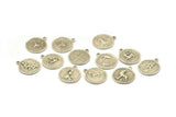 Silver Zodiac Signs, Zodiac Signs, Zodiac Sign Charms, Antique Silver, Horoscope Charms, Astrology Zodiac Charms (17x20mm) F-88